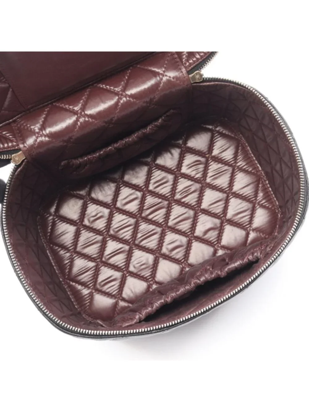 Chanel Handbag Timeless Classic Quilted Black Caviar Leather Vanity Bag